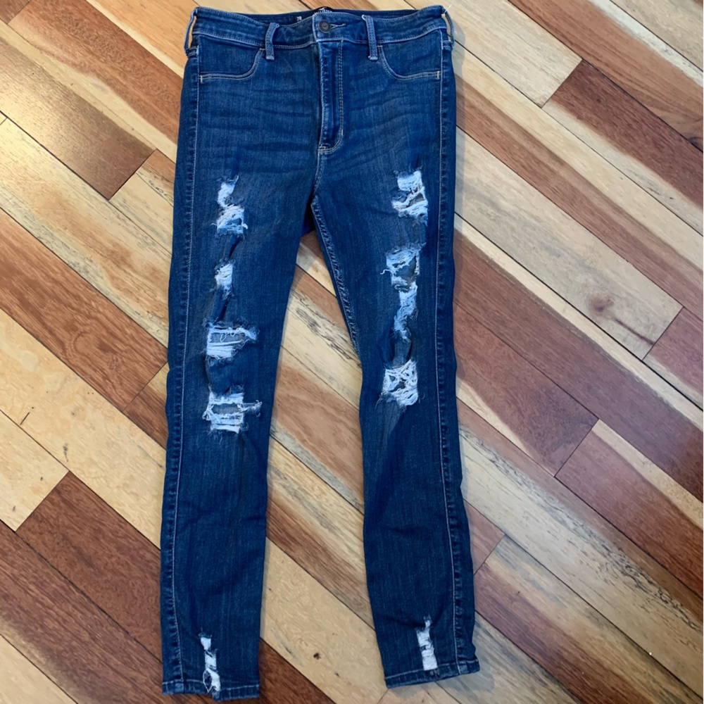 Hollister Dark Ripped Jeans